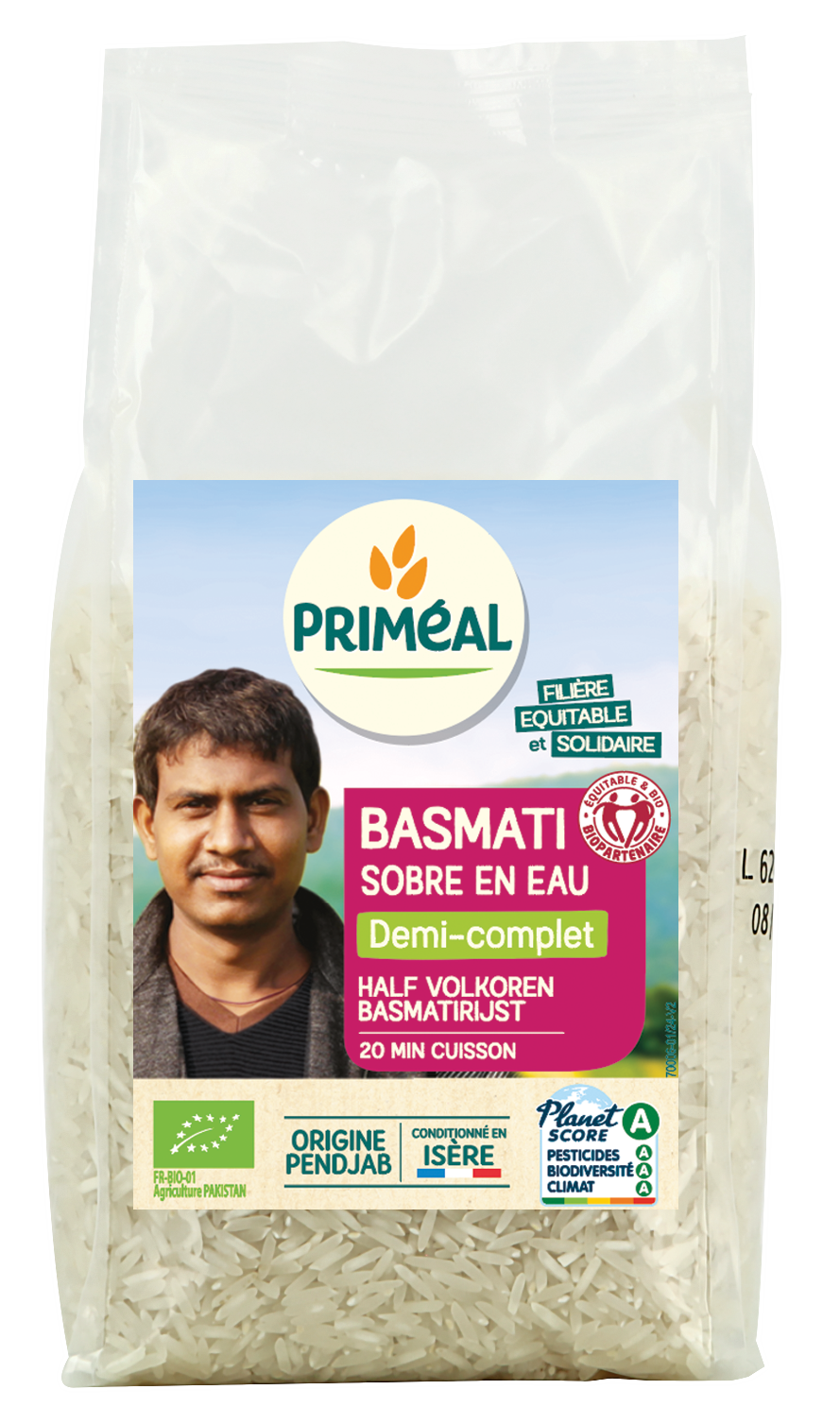 Primeal Halfvolkoren basmati rijst bio