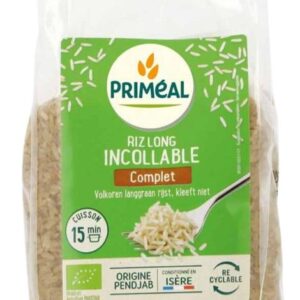 Primeal Volkoren langgraan rijst voorgekookt bio
