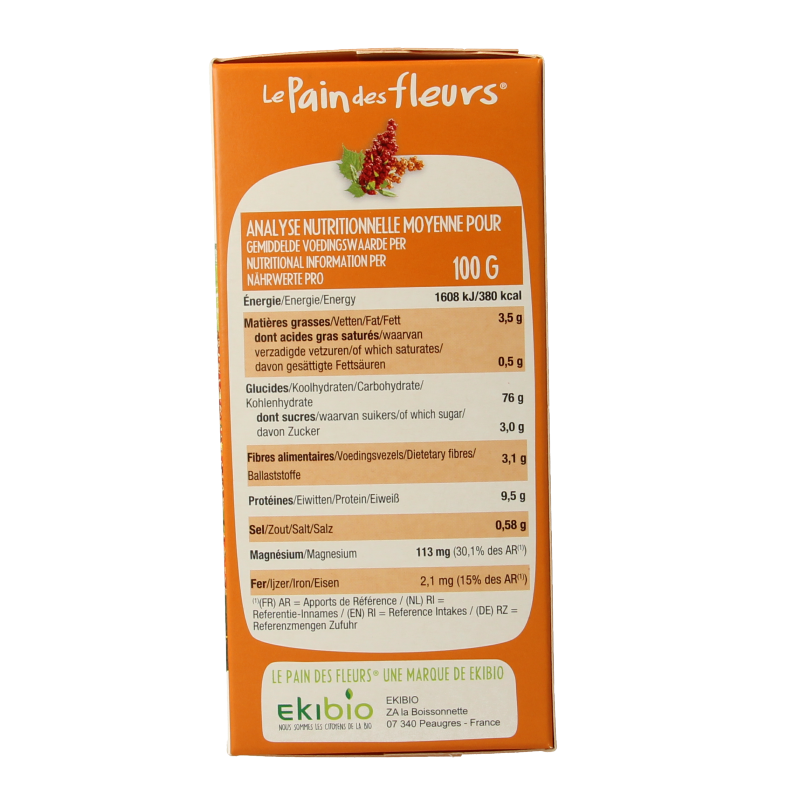 Pain Des Fleurs Quinoa crackers bio - Afbeelding 4