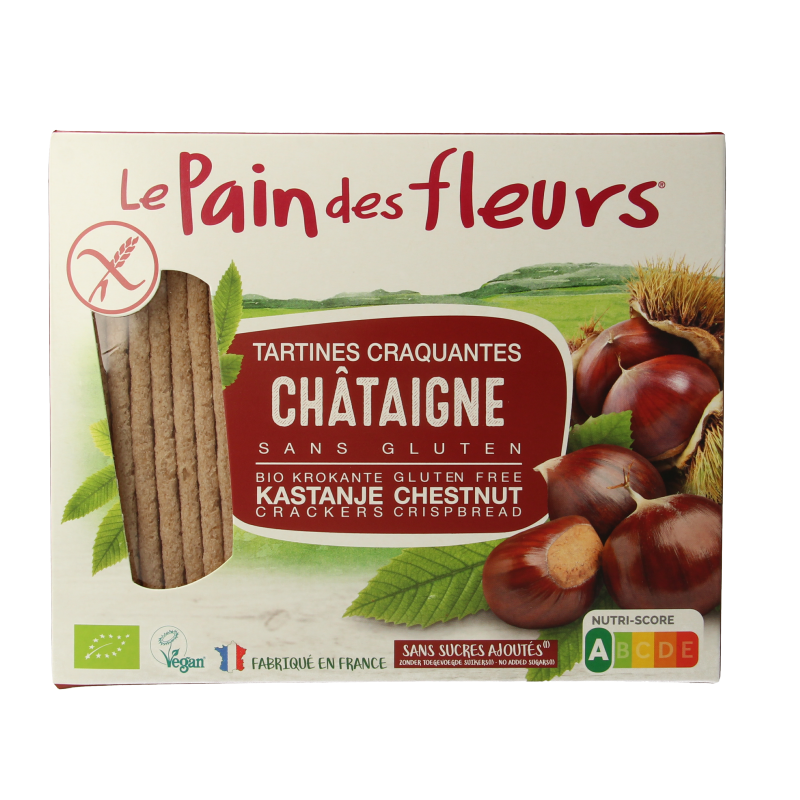 Pain Des Fleurs Tamme kastanje crackers bio