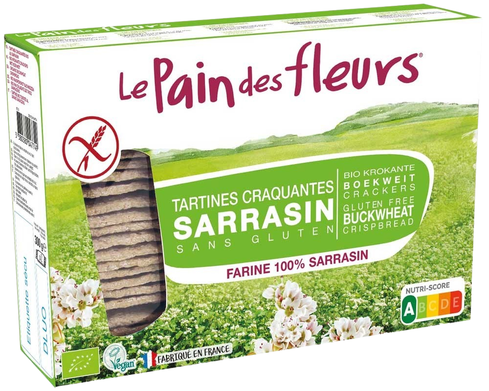 Pain Des Fleurs Boekweit crackers bio