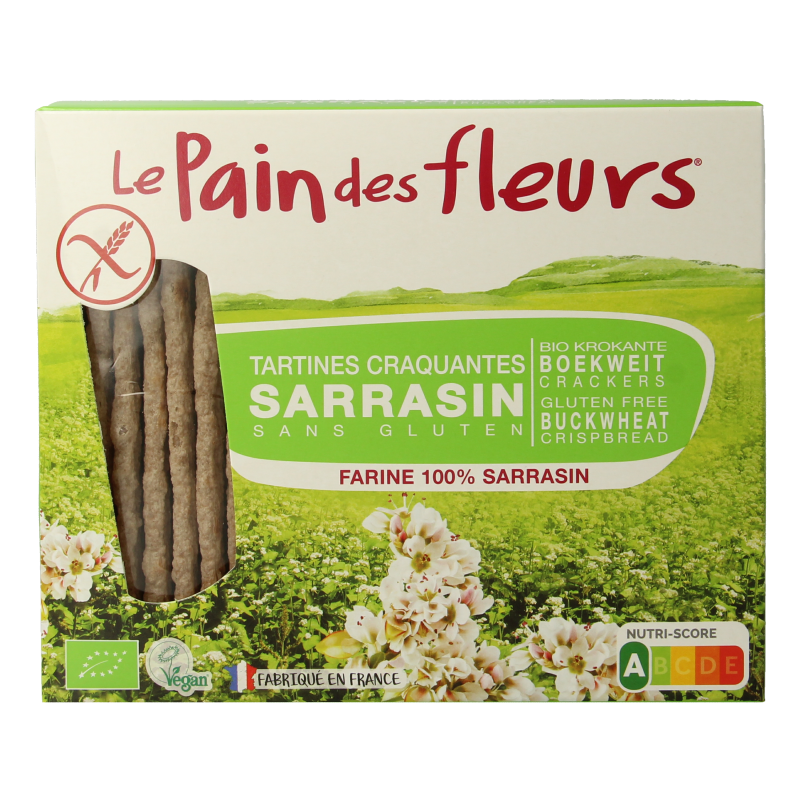 Pain Des Fleurs Boekweit crackers bio