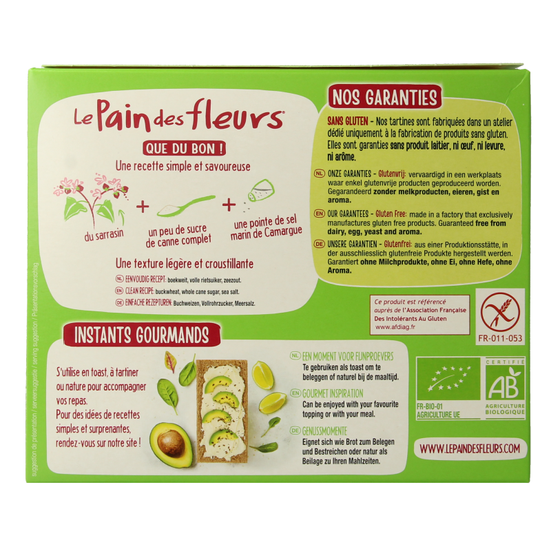 Pain Des Fleurs Boekweit crackers bio - Afbeelding 3