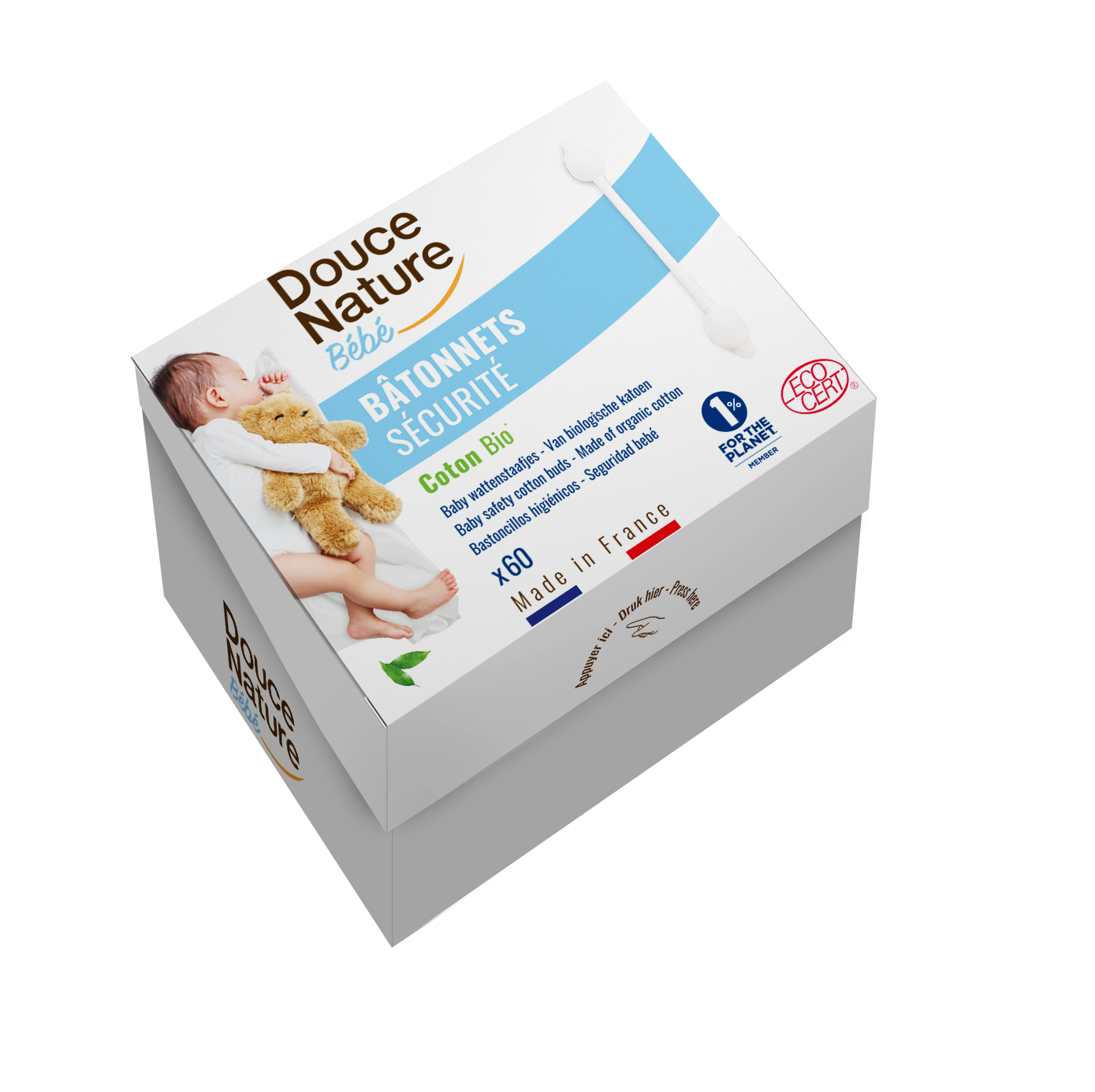 Douce Nature Baby wattenstaafjes bio