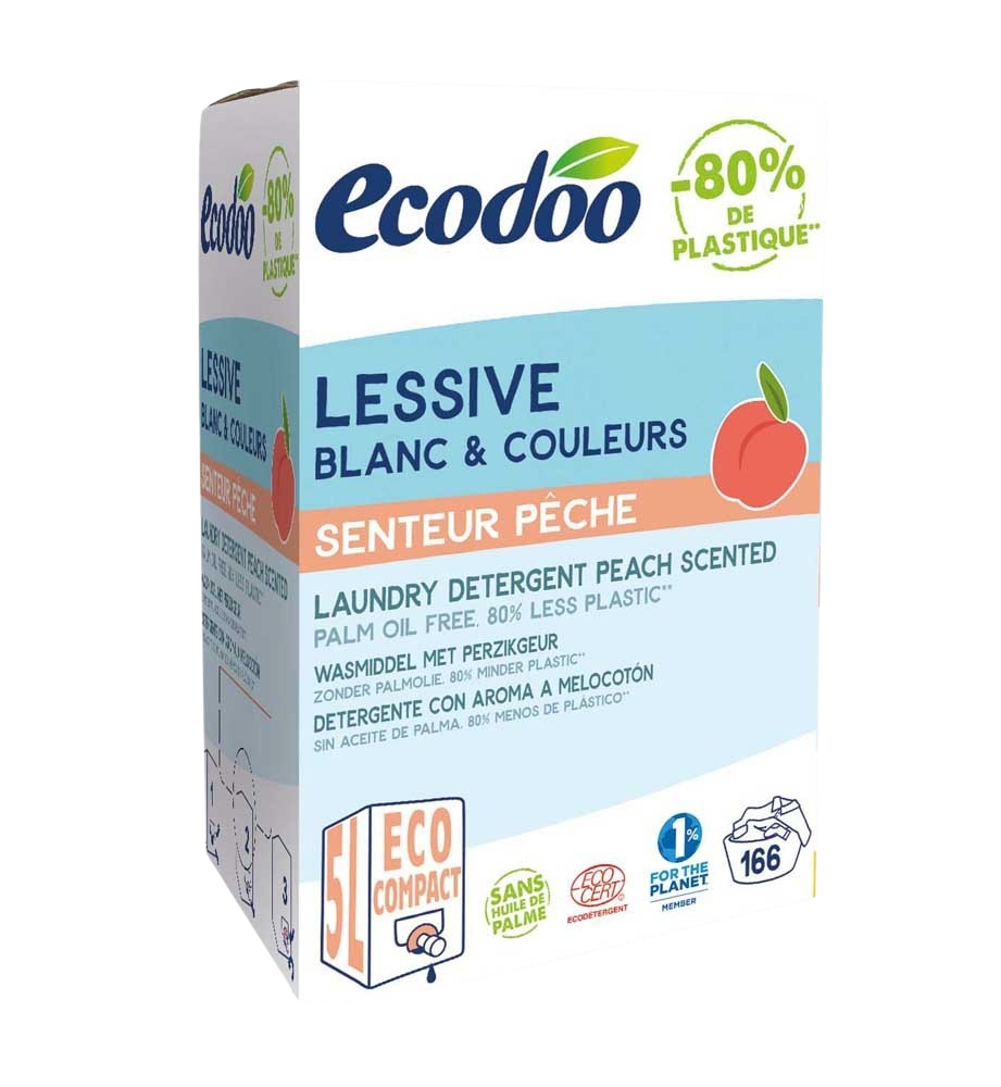 Ecodoo Wasmiddel perzik bag in box bio