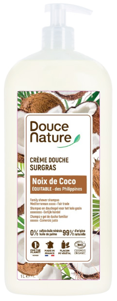 Douce Nature Douchegel & shampoo evasion kokos bio