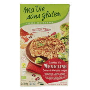 Ma Vie Sans Mexicaanse quinoaburgers 2 x 100g glutenvrij bio