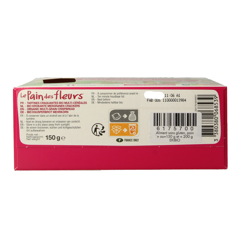 Pain Des Fleurs Meergranen crackers bio - Afbeelding 5
