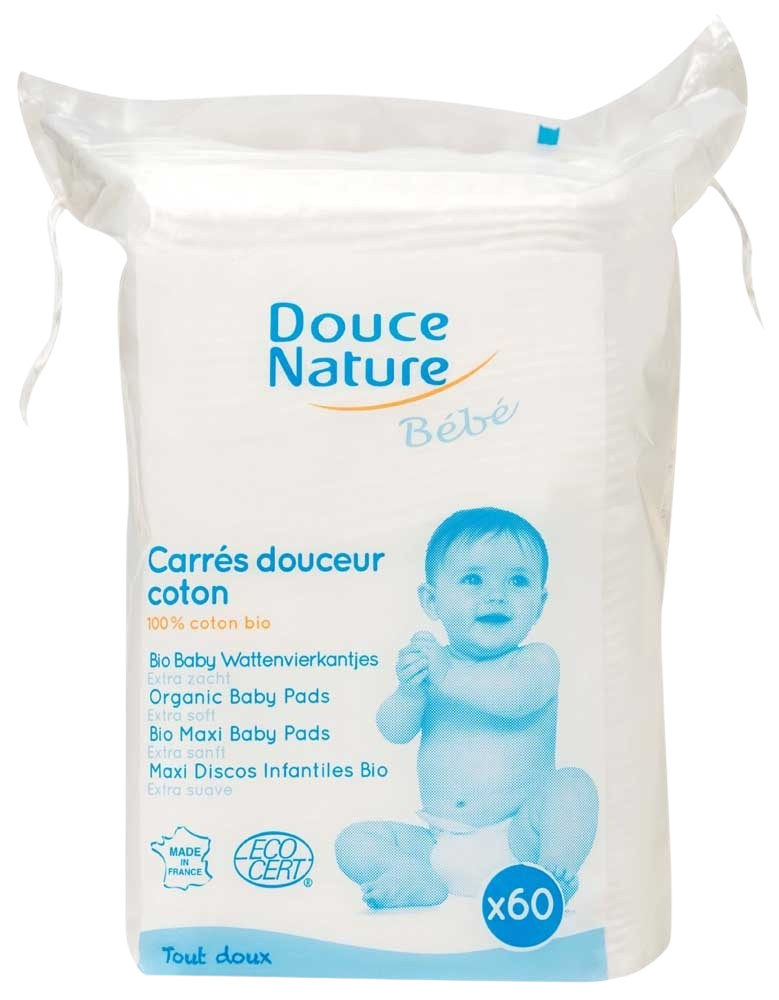 Douce Nature Baby wattenvierkantjes bio