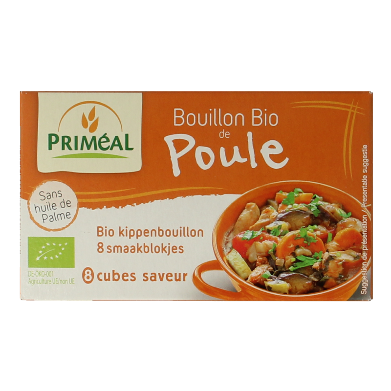 Primeal Kippenbouillon blokjes 10 gram bio
