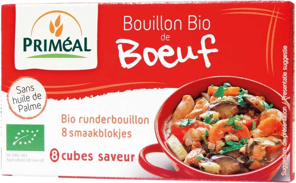 Primeal Runderbouillon blokjes 10 gram bio