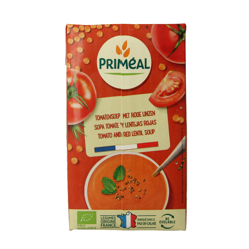 Primeal Veloute gebonden soep tomaat linzen bio - Afbeelding 3