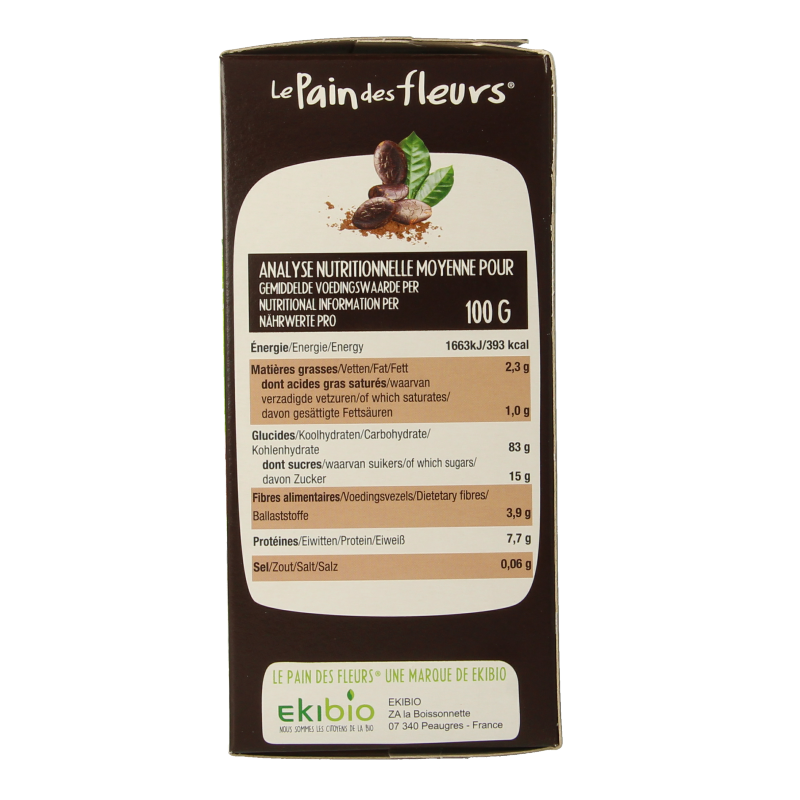 Pain Des Fleurs Krokante bio crackers met cacao bio - Afbeelding 5