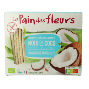 Pain Des Fleurs Krokante bio crackers met kokos bio