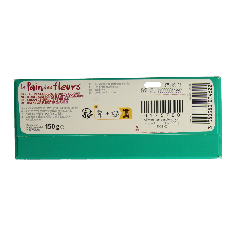 Pain Des Fleurs Krokante bio crackers met aardamandel bio - Afbeelding 5