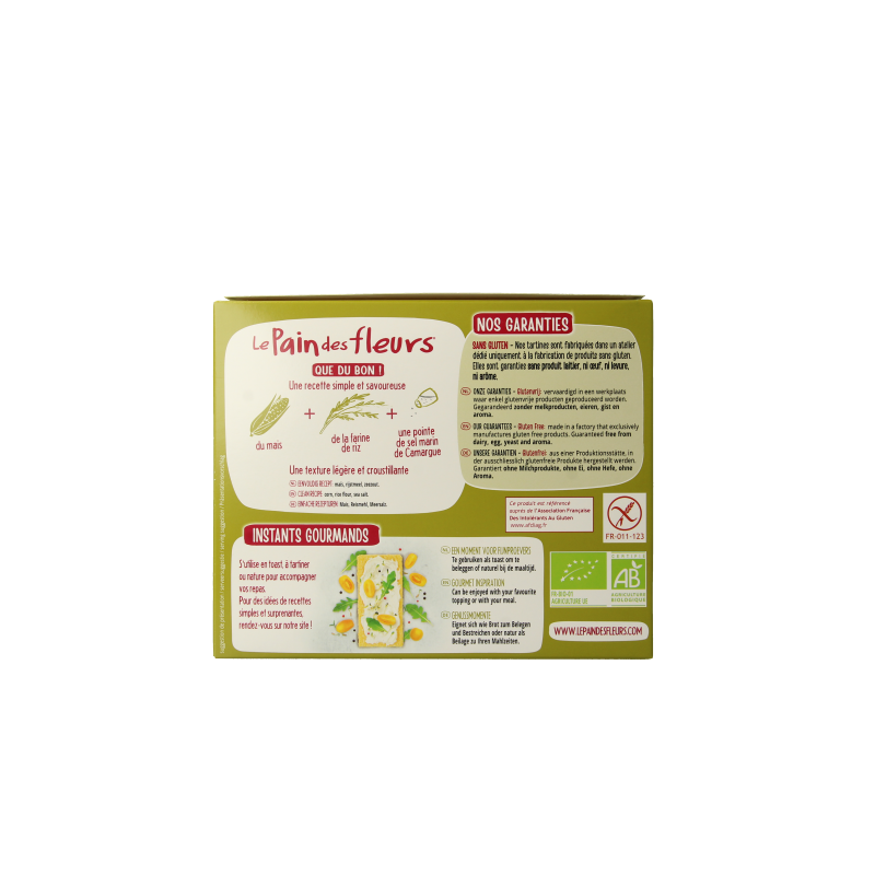 Pain Des Fleurs Mais rijst crackers bio - Afbeelding 4
