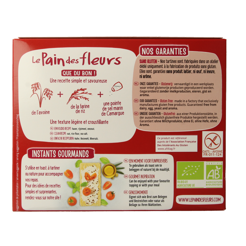 Pain Des Fleurs Haver crackers bio - Afbeelding 3