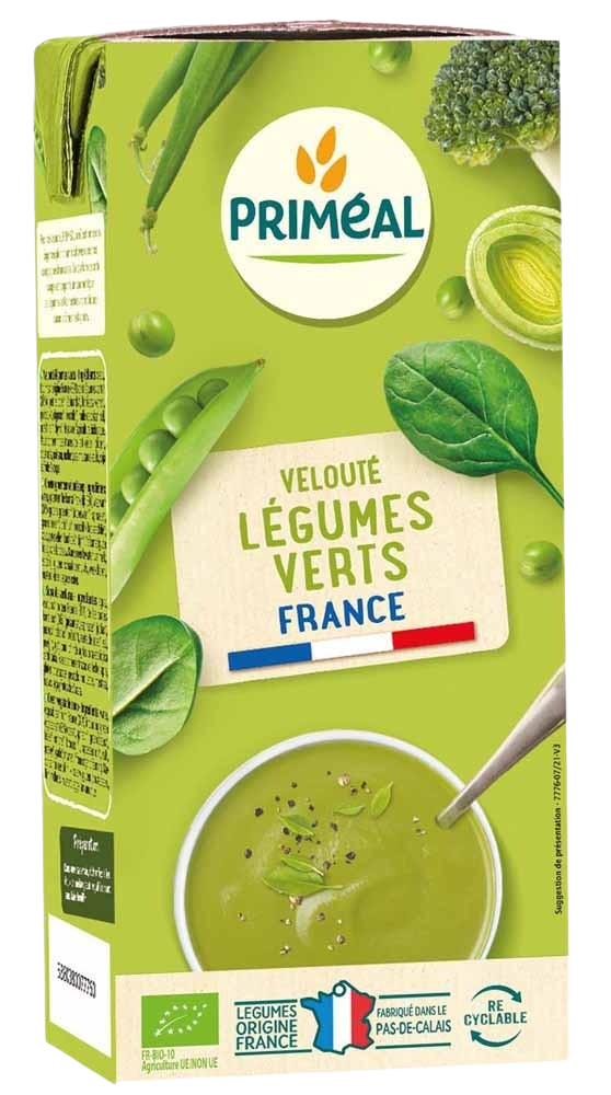 Primeal Veloute gebonden soep groene groenten bio