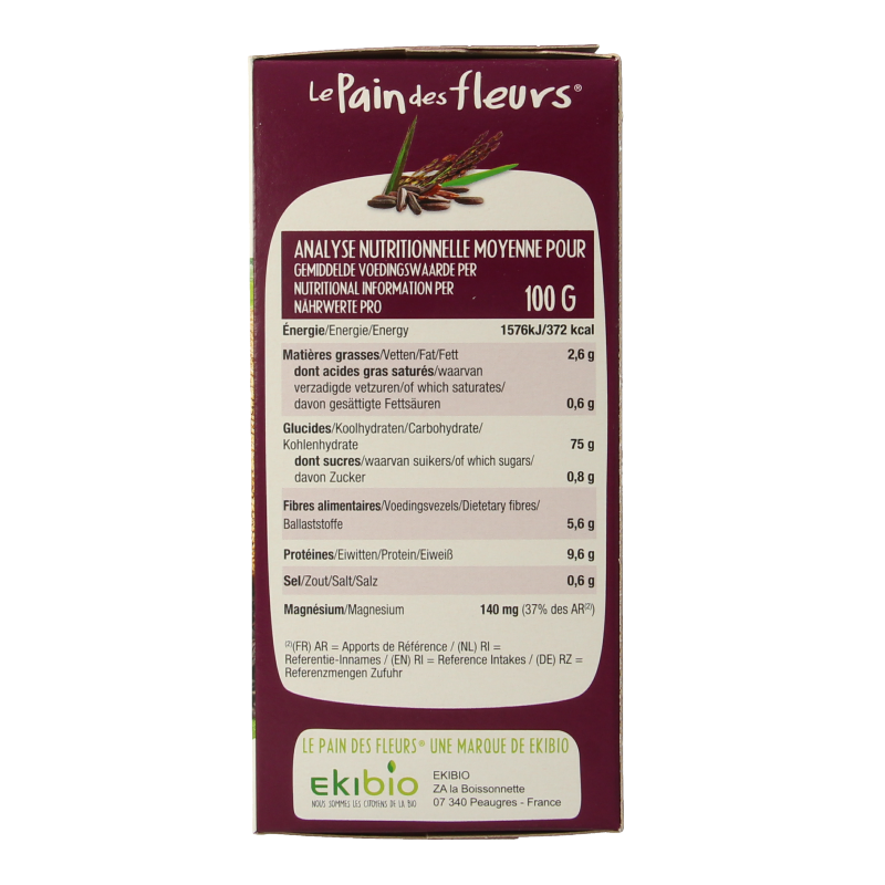 Pain Des Fleurs Zwarte rijst crackers bio - Afbeelding 5