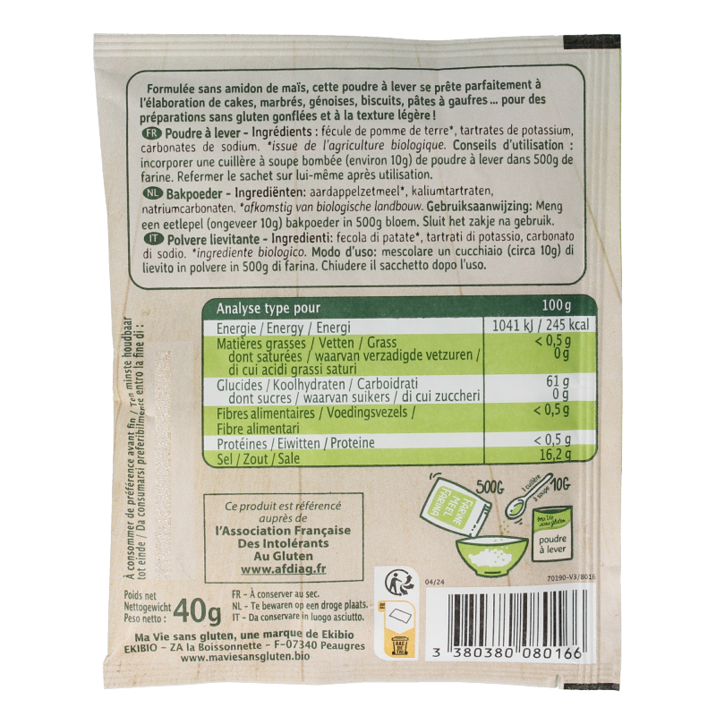 Ma Vie Sans Bakpoeder glutenvrij bio - Afbeelding 2