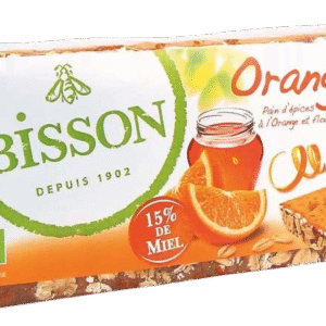 Bisson Orangemiel honingkoek sinaasappel voorgesneden bio