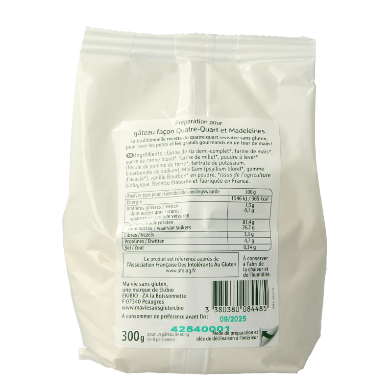 Ma Vie Sans Cakemix glutenvrij bio - Afbeelding 2