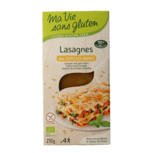 Ma Vie Sans Lasagnebladen van gele linzen glutenvrij bio