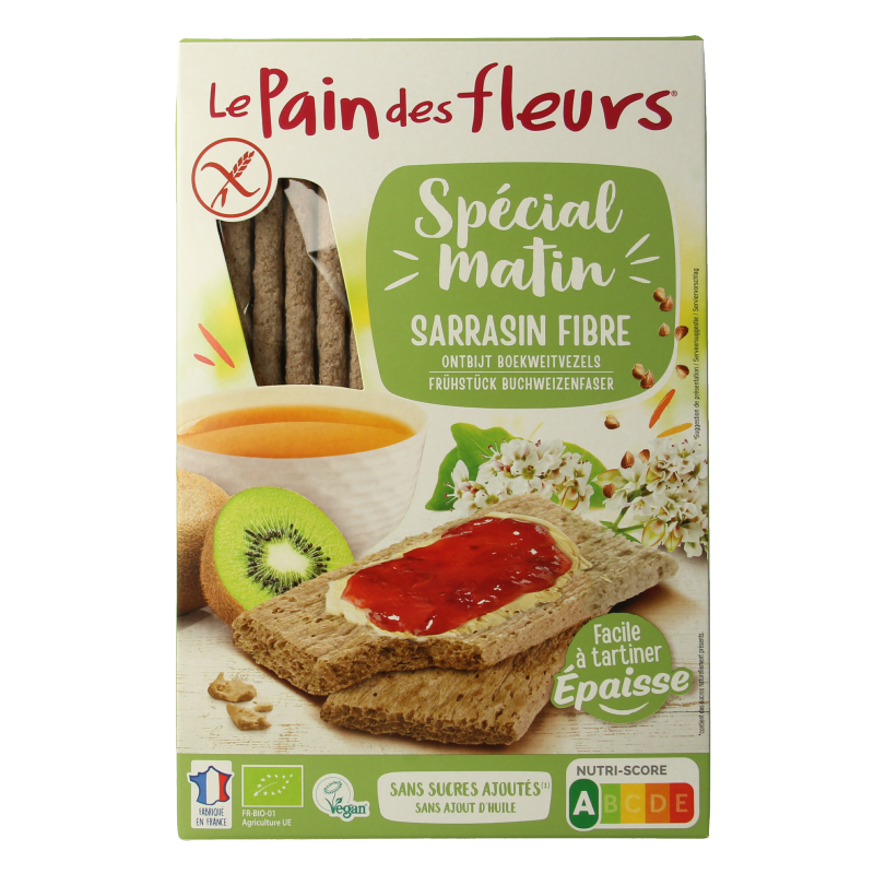 Pain Des Fleurs Special matin boekweit ontbijtcrackers bio