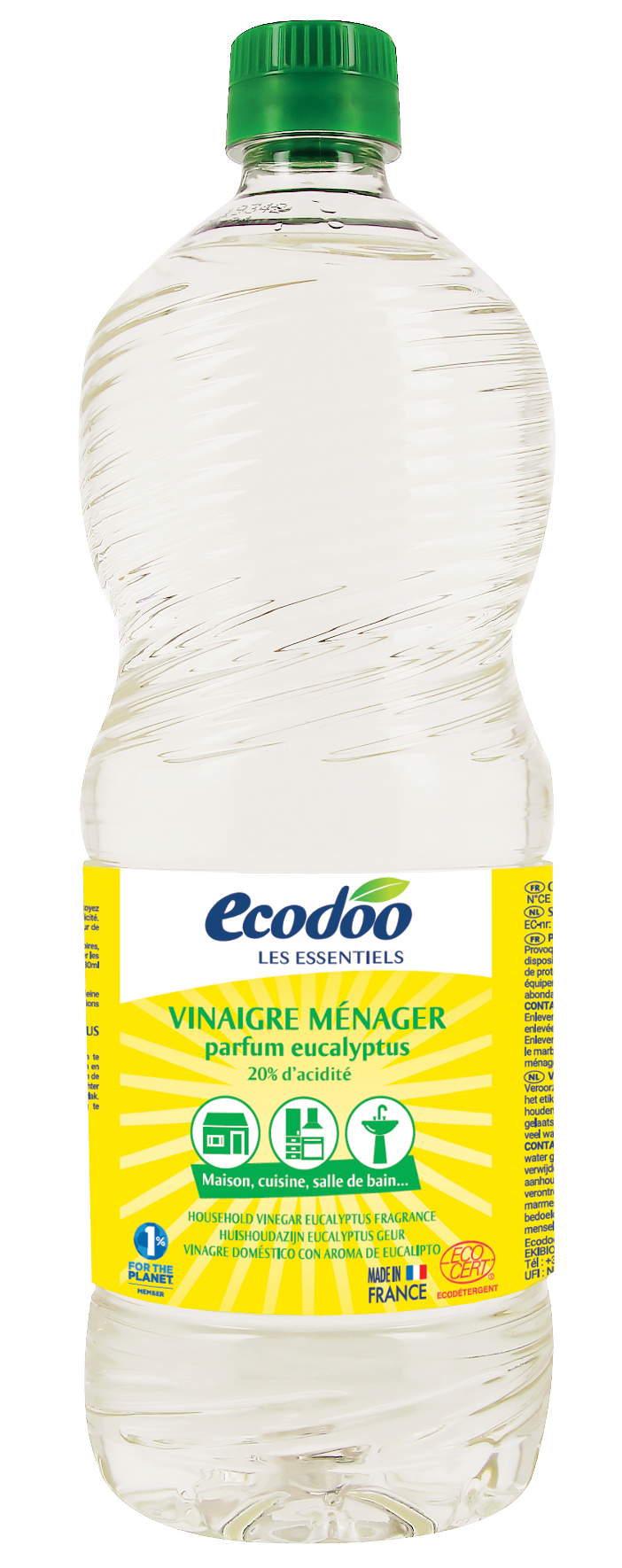 Ecodoo Azijnspray met eucalyptus geur