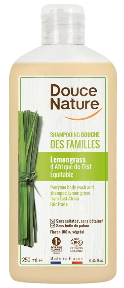 Douce Nature Douchegel & shampoo familie lemongrass bio