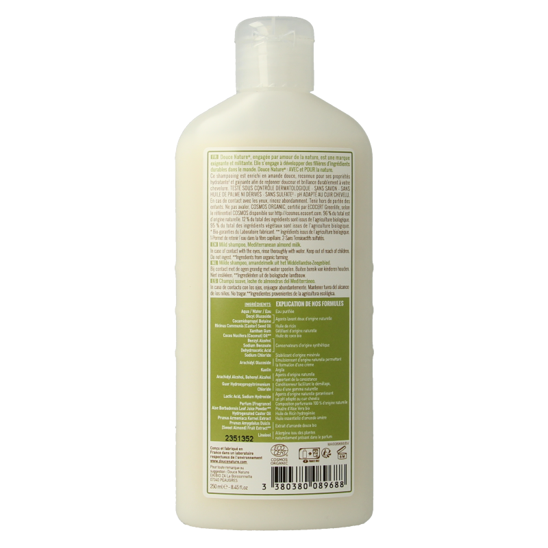 Douce Nature Shampoo normaal/droog haar amandelmelk bio - Afbeelding 2