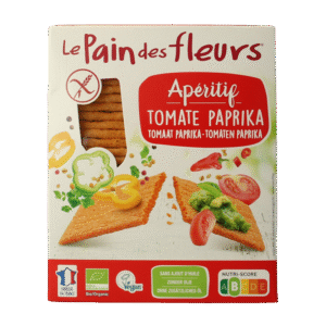 Pain Des Fleurs Aperitif crackers tomaat/paprika bio