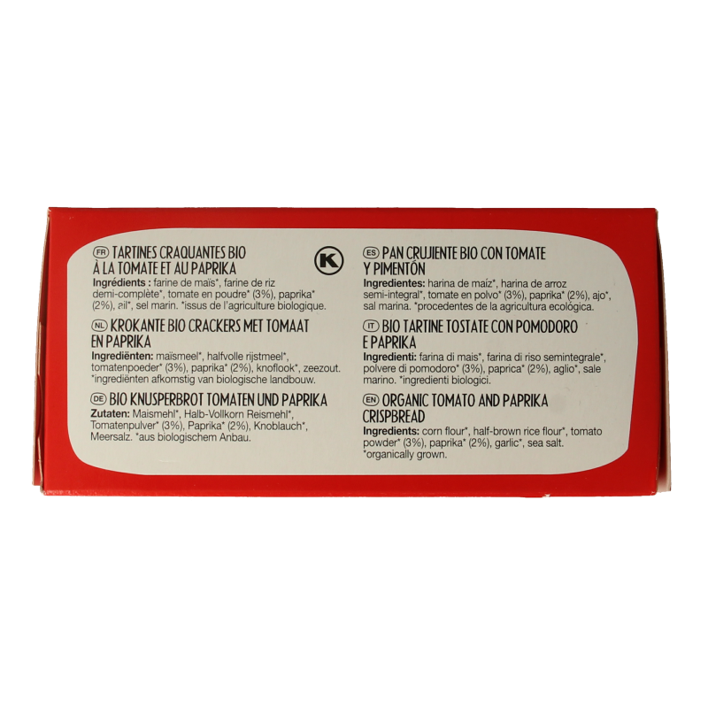 Pain Des Fleurs Aperitif crackers tomaat/paprika bio - Afbeelding 4