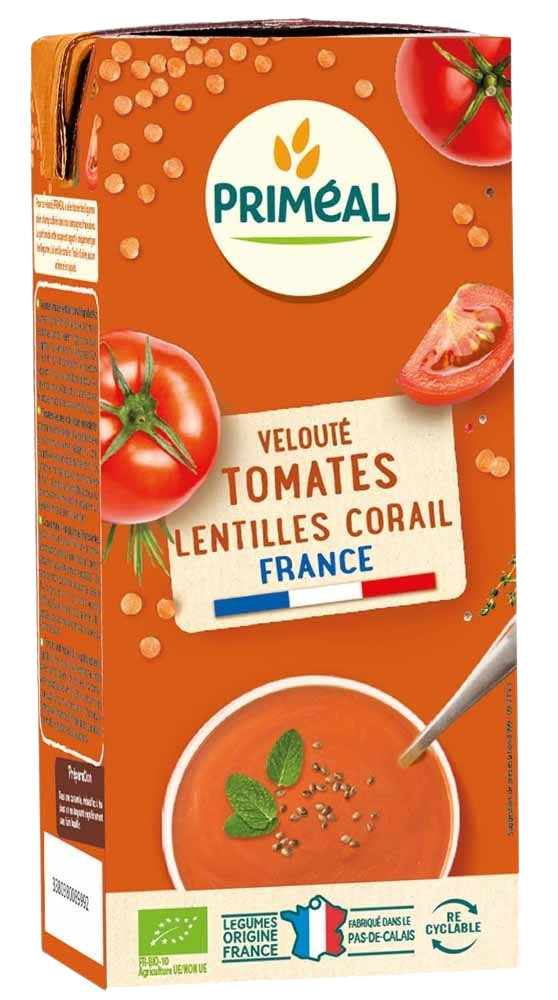 Primeal Soep tomaat rode linzen bio