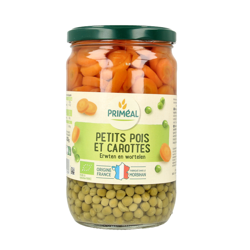 Primeal Doperwten en wortelschijfjes bio