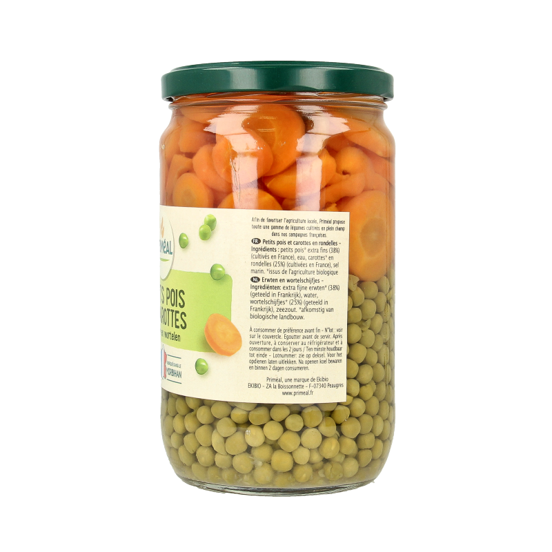 Primeal Doperwten en wortelschijfjes bio - Afbeelding 3