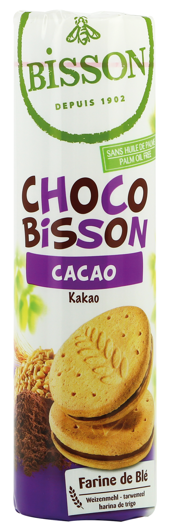 Bisson Choco cacao tarwekoekjes bio