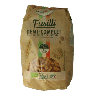 Primeal Fusilli halfvolkoren familie verpakking bio
