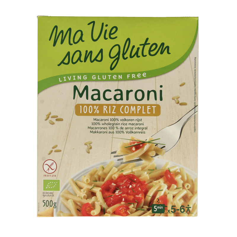 Ma Vie Sans Macaroni van volkoren rijst glutenvrij bio