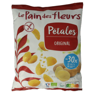 Pain Des Fleurs Chips naturel -30% zout bio glutenvrij vegan