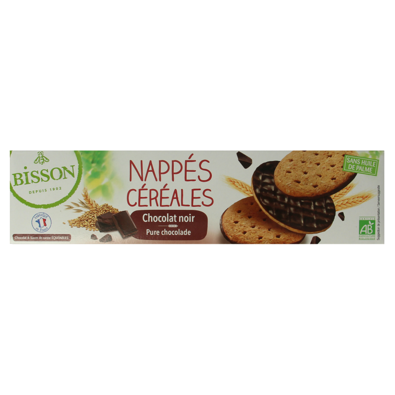 Bisson Pure chocolade frosted granenkoekjes bio - Afbeelding 3