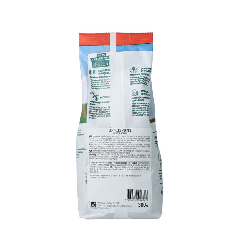 Primeal Groene linzen uit Frankrijk bio - Afbeelding 3