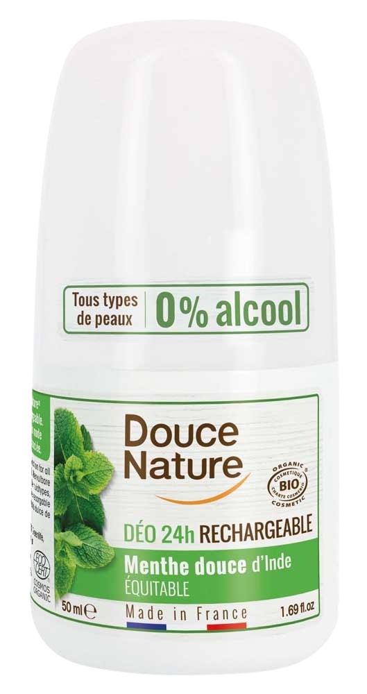 Douce Nature Deodorant roll on mint hervulbaar