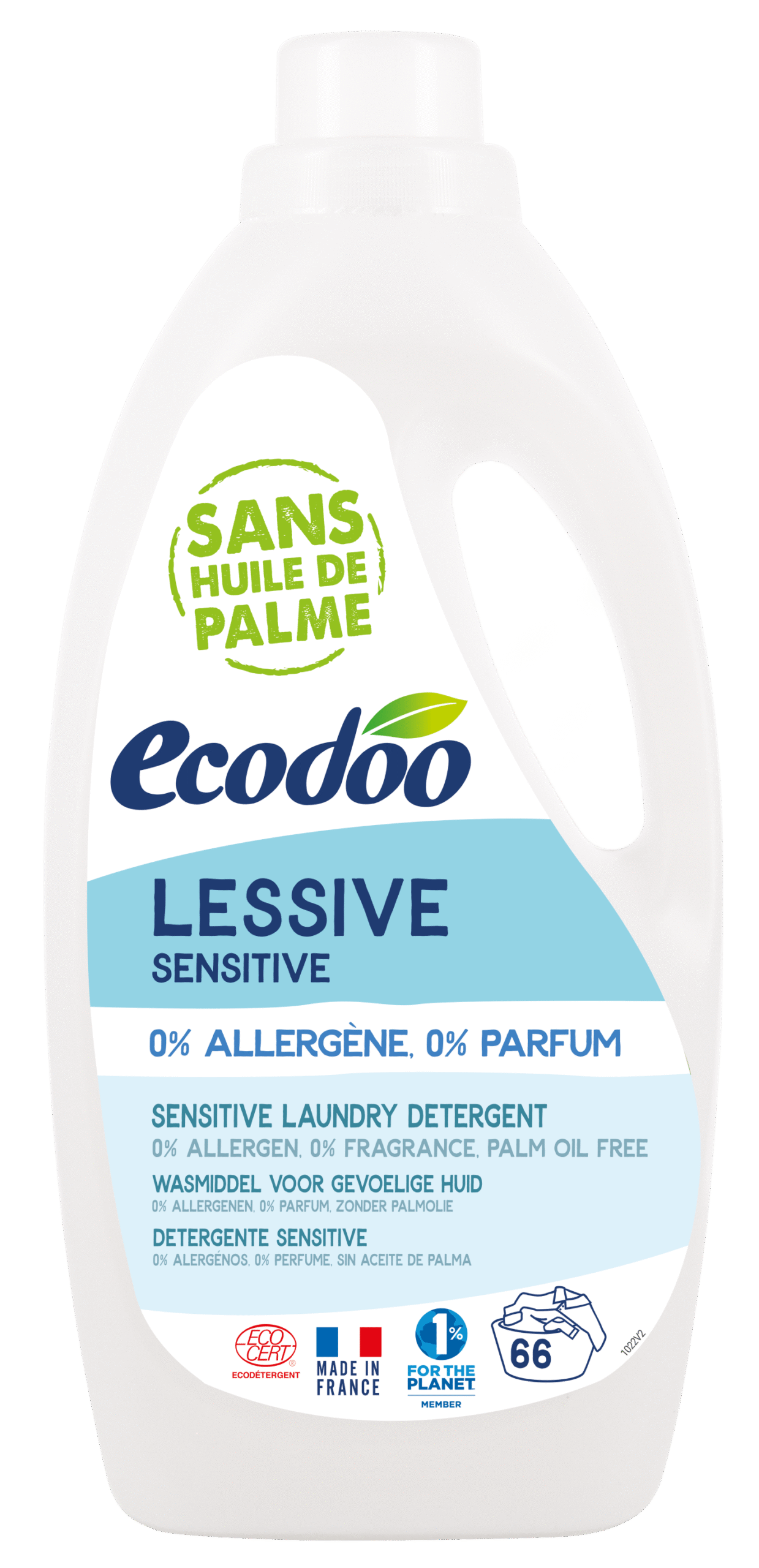 Ecodoo Wasmiddel vloeibaar sensitive 0% bio