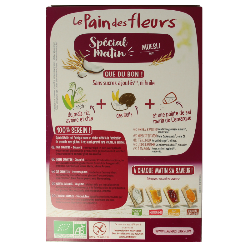 Pain Des Fleurs Special matin muesli ontbijtcrackers bio - Afbeelding 3
