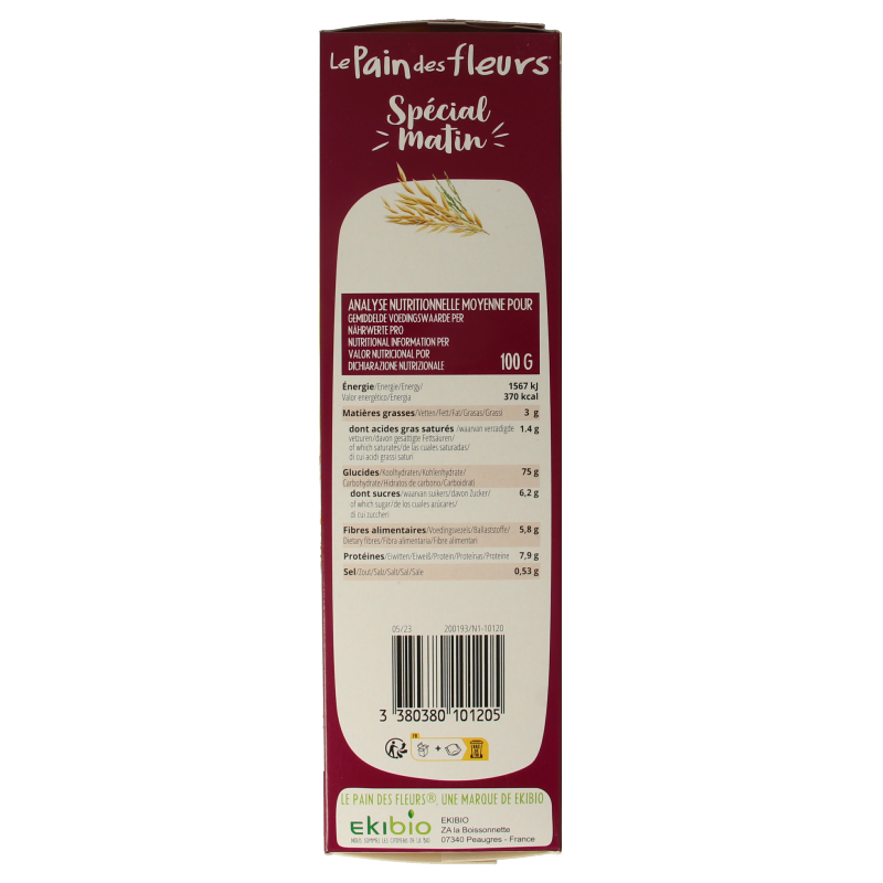Pain Des Fleurs Special matin muesli ontbijtcrackers bio - Afbeelding 4