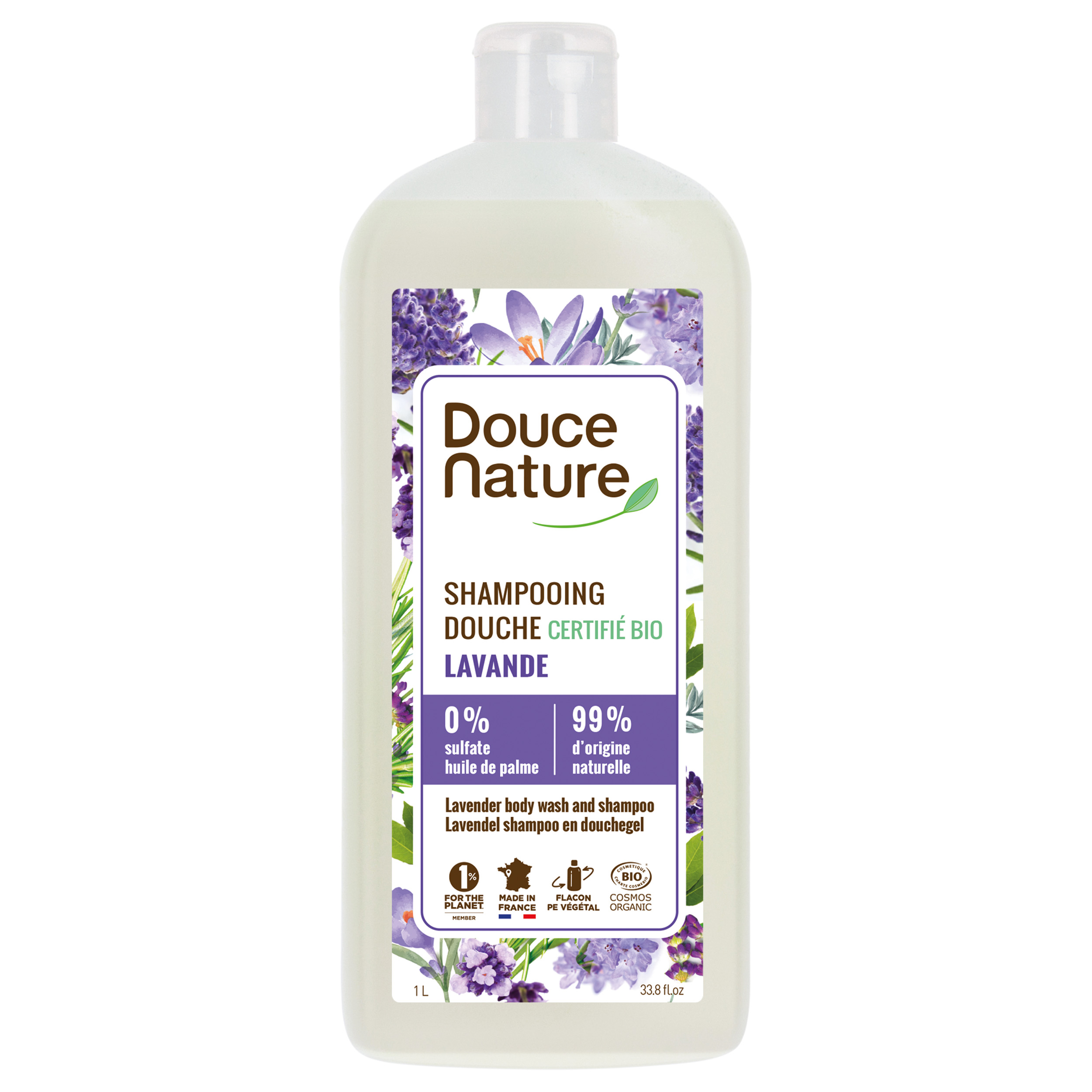 Douce Nature Douchegel & shampoo lavendel bio