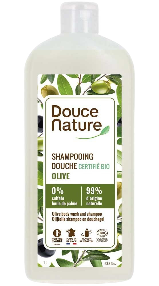 Douce Nature Douchegel & shampoo olijf