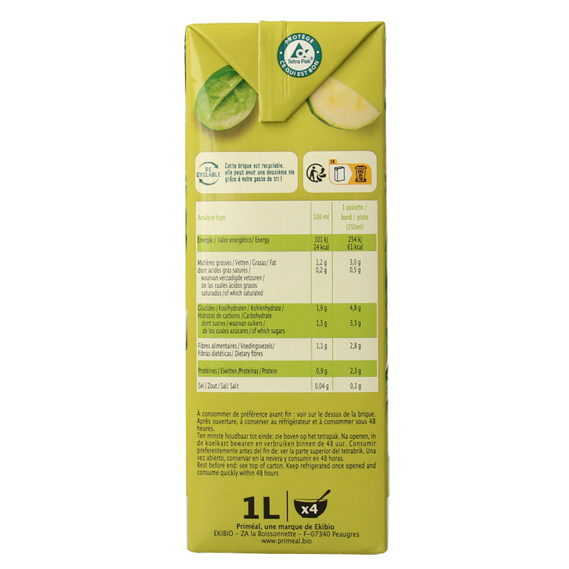 Primeal Groene groentesoep bio - Afbeelding 2