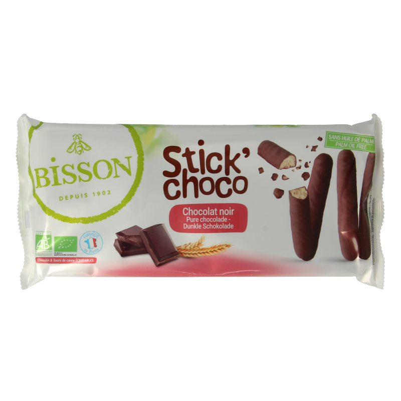 Bisson Stick choco pure chocolade bio